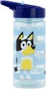 Botella de agua reutilizable cuadrada con pajita incorporada de 510 ml de Bluey