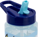 Botella de agua reutilizable cuadrada con pajita incorporada de 510 ml de Bluey