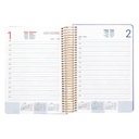 Agenda espiral liderpapel perissa a4 2025 dia pagina color morado papel 80 gr. Liderpapel