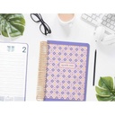 Agenda espiral liderpapel perissa a4 2025 dia pagina color morado papel 80 gr. Liderpapel