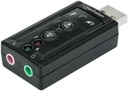 [151429] Adaptador audio 3-d 7.1 usb negro manhattan