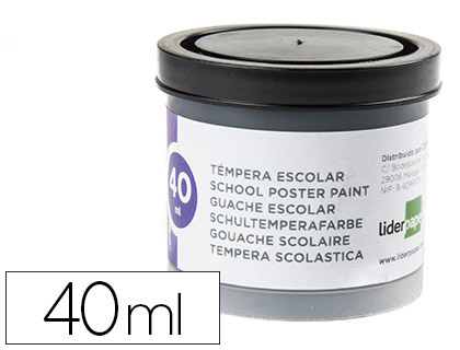 Tempera escolar 40ml Liderpapel