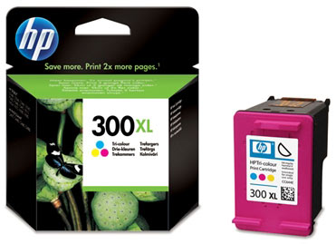 Tinta hp 300xl original cc644ee tricolor
