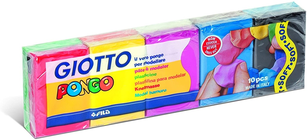 Plastilina Pongo 50grs 10uds Giotto