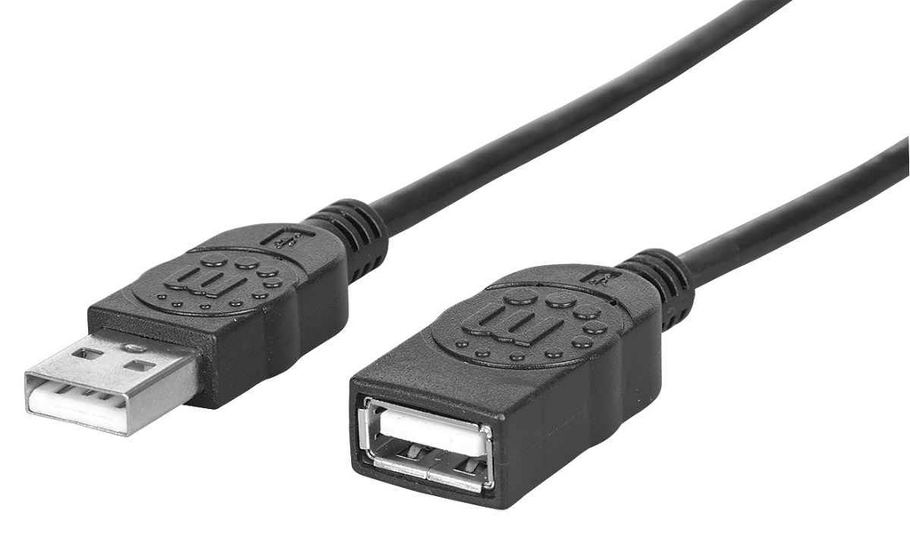 Cable usb ext. am-ah 2.0 1.8m manhattan neg