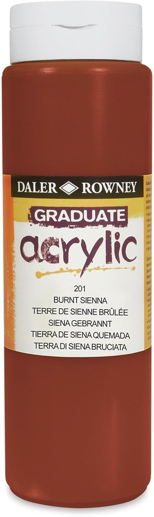 Graduate color acrílica Burnt Sienna. Botes 500Ml
