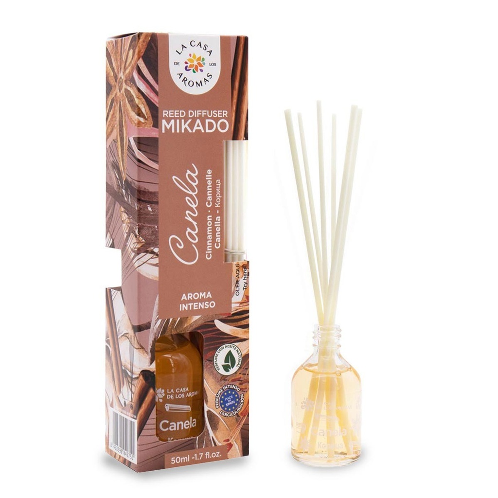 Ambientador decorativo 50ml Canela Mikado