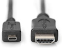 Cable HDMI a Micro HDMI Tipo D de 2 Mts