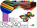 Bloc manualiades celofan 240x315mm 10h colores surtidos Liderpapel