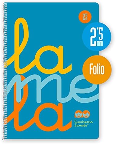 Cuaderno espiral 2,5X2,5 cuadrovia Fº 90G 80H T/P Lamela