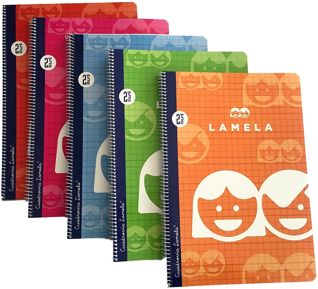 Cuadernos espiral cuadrovia lamela folio tapa blanda