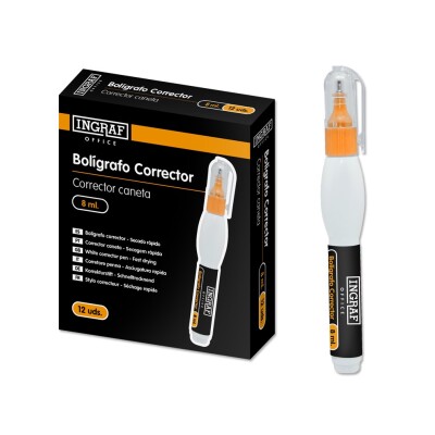 Bolígrafo corrector 8ml OFFICE CLUB