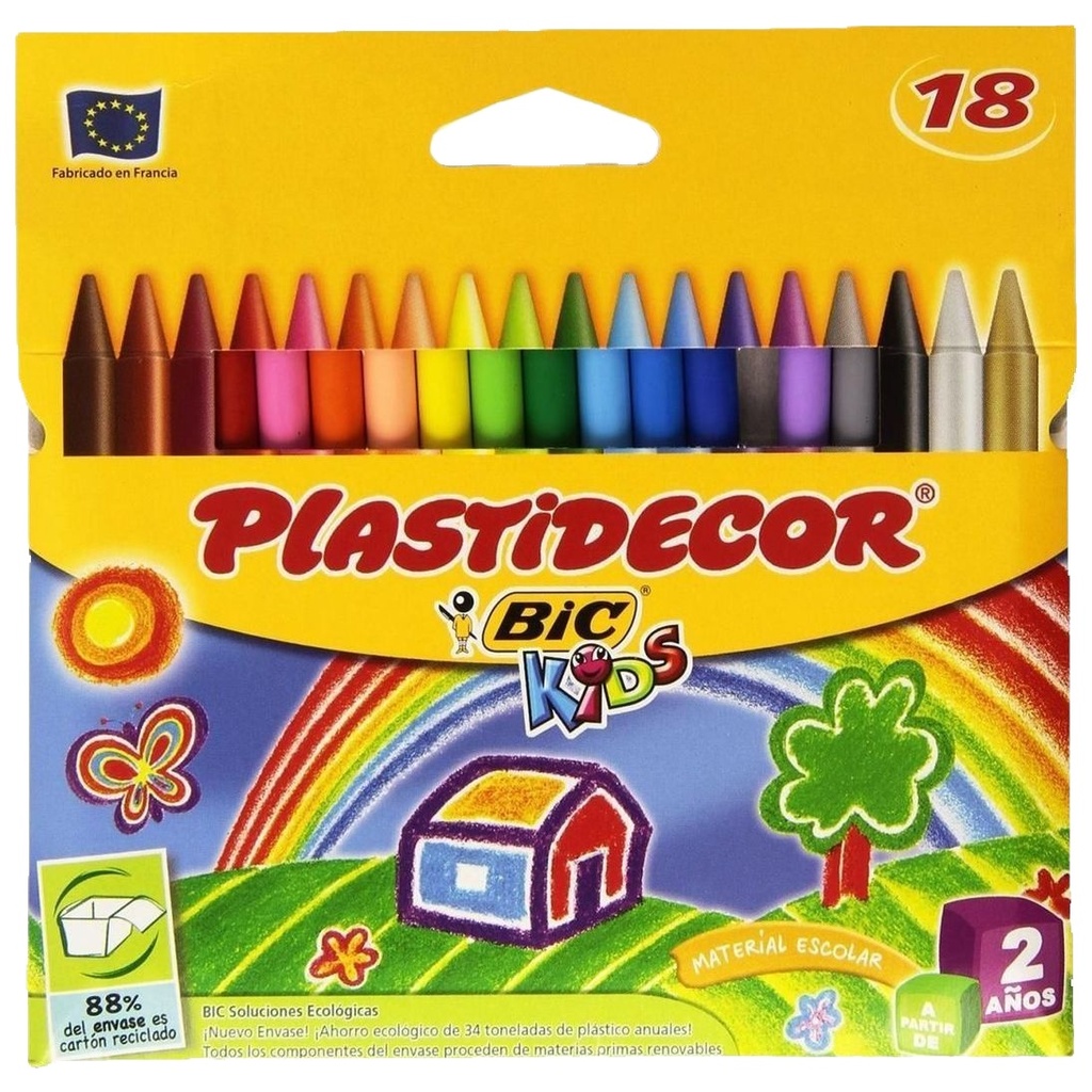 Ceras 18uds Plastidecor Bic