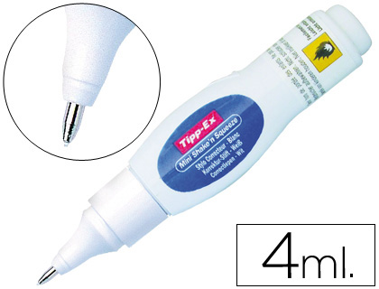 Bolígrafo corrector 4ml shake'n squeeze mini Tipp-ex