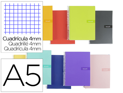 CUADERNO ESPIRAL 4º 4X4 80H 90G T/D LIDERP