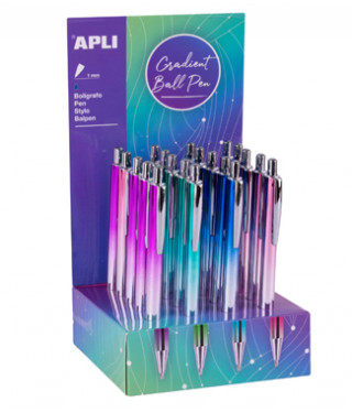 Bolígrafo Gradient Metal colores Apli