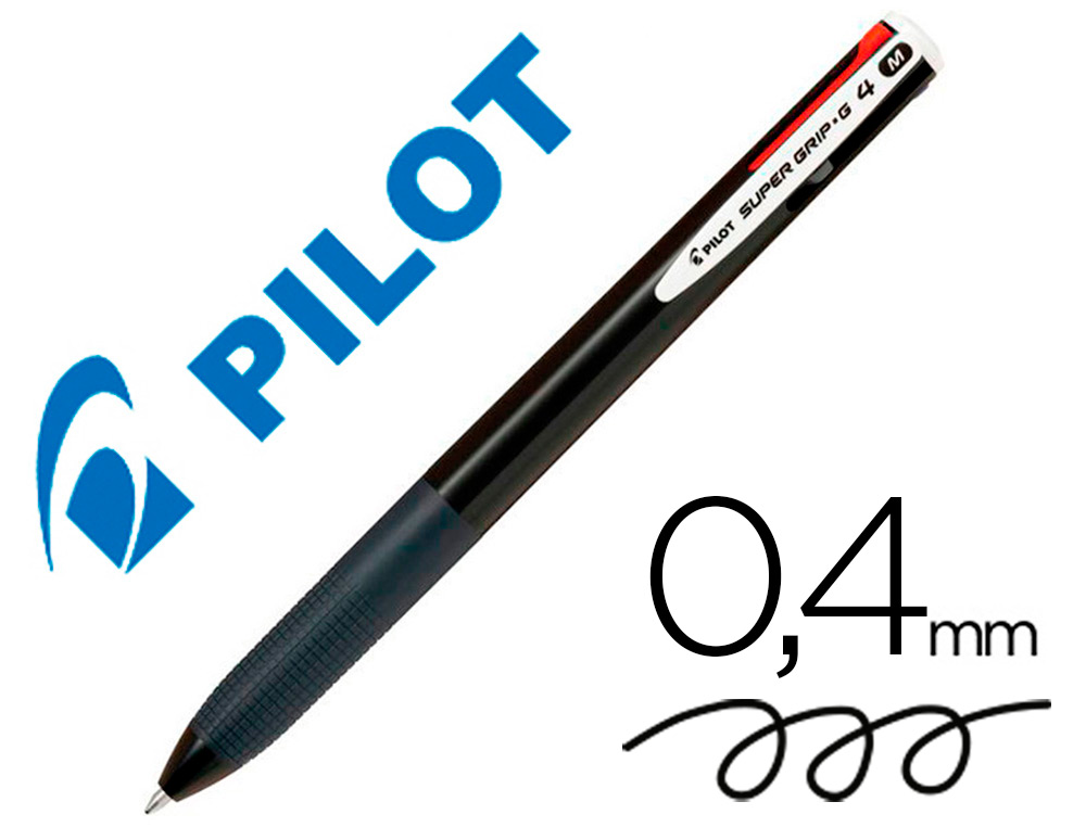 Boligrafo Supergrip G cuatro colores Pilot
