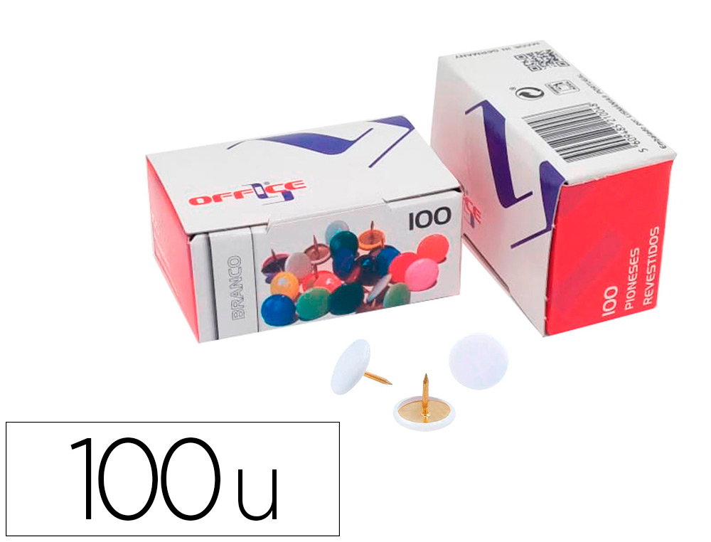 Chinchetas 100 Uds. colores surtidos