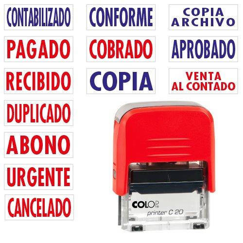 [132201] Sello CONFORME Printer20 azul Colop