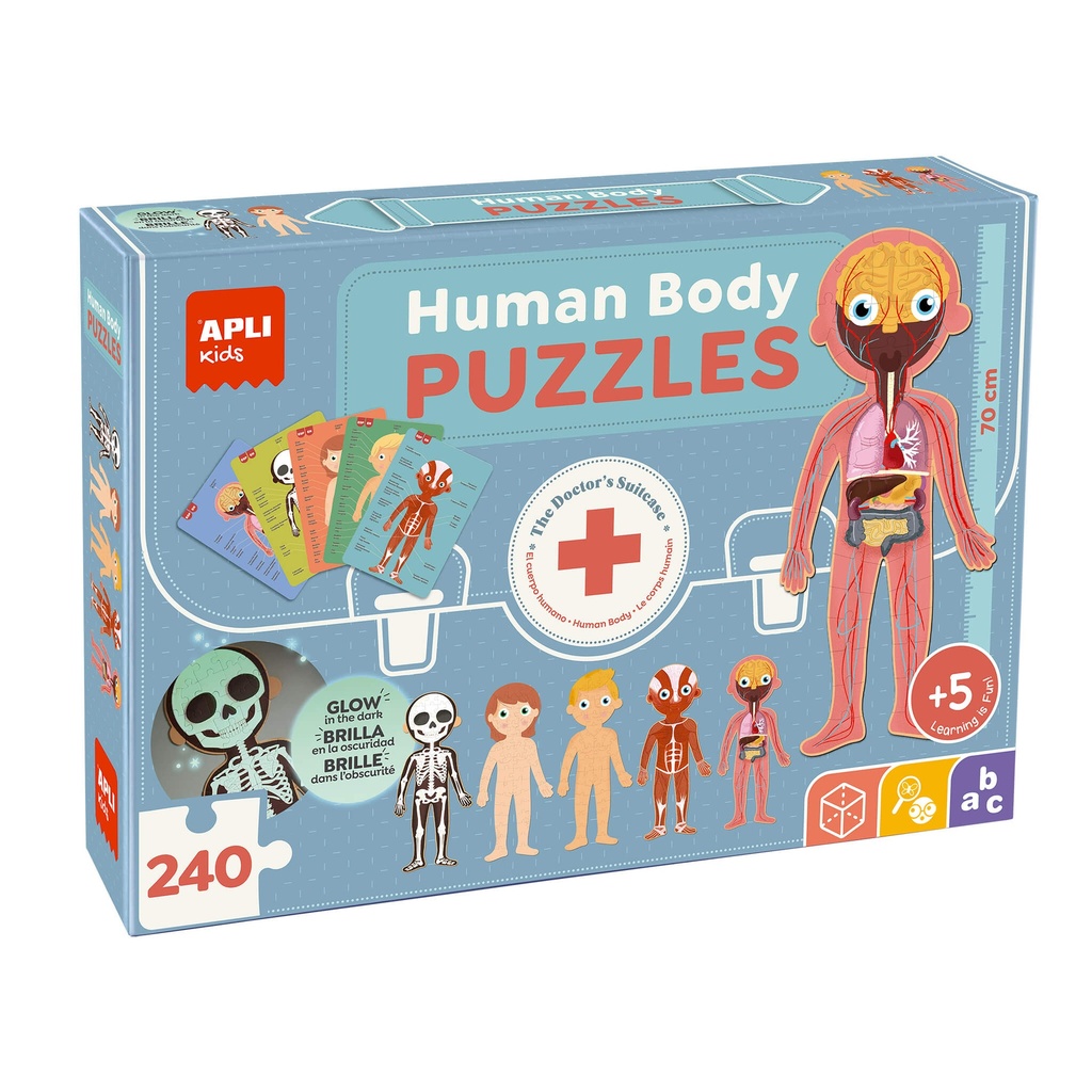 [19438] Puzzle educativo Cuerpo Humano Apli +5