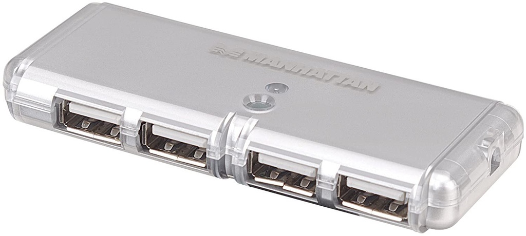 [160599] Hub manhattan bolsillo usb av 2.o 4 puertos