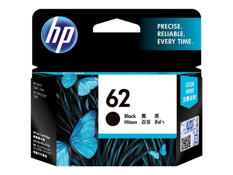 [C2P04AE#ABE] Tinta HP 62 original C2P04AE negro