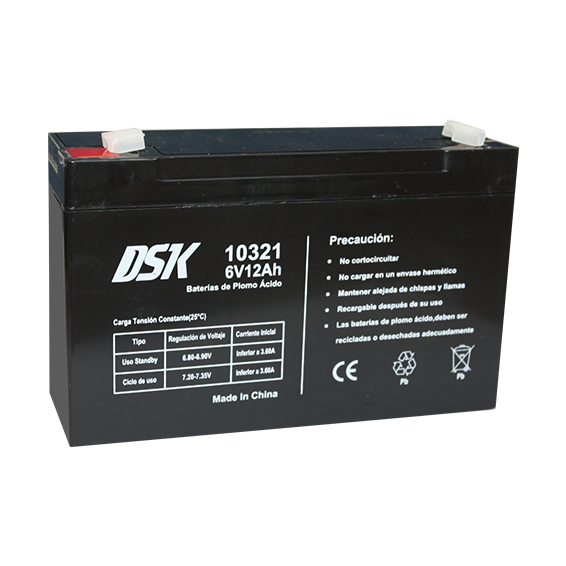 [10321] Bateria plomo 6v 12ah dsk