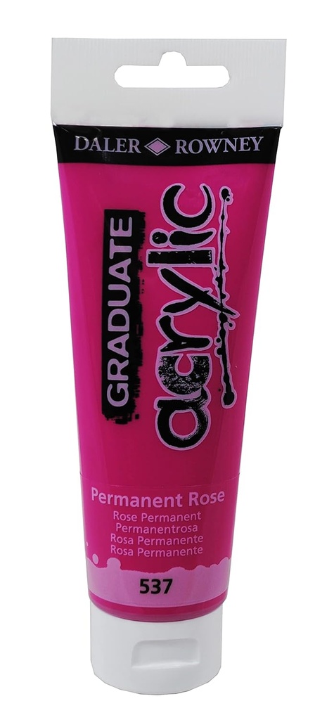 [D123120537] Graduate color acrílica Permanent Rose. Tubo120Ml