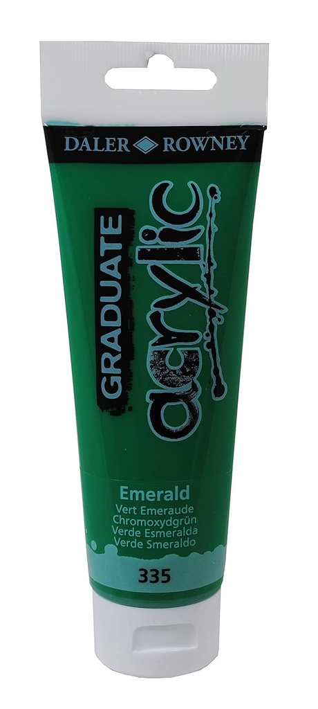 [D123120335] Graduate color acrílica Emerald Green. Tubo120Ml