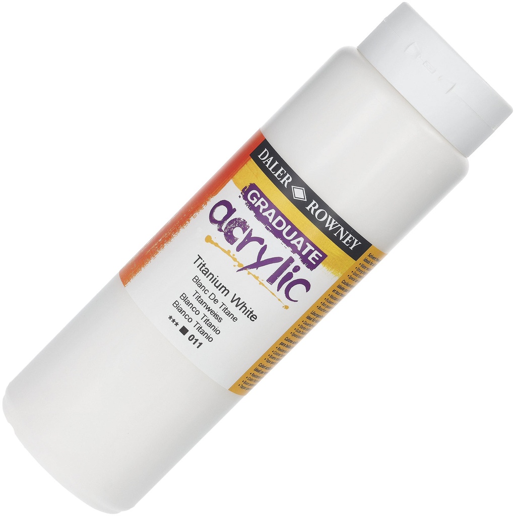 [D123500011] Graduate color acrílica Blanco. Botes 500ml
