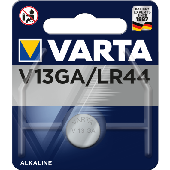 [4276112401] Pilas lr44/ag13 alcalina 1.5v varta